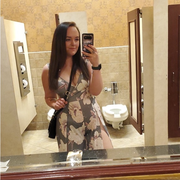 👻Floral Print Jumpsuit M - Picture 7 of 7